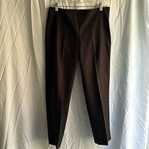 Talbots size 6 classic side zip black pants